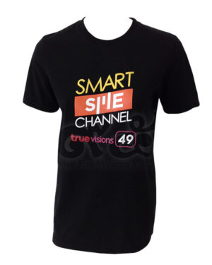 เสื้อยืด-คอกลม-สกรีน-smart-sme-channel-สีดำ