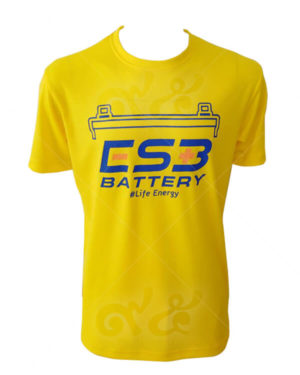 เสื้อยืดคอกลมสกรีน-cs3-battery-สีเหลือง