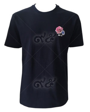 เสื้อยืดคอกลมสกรีน-สีดำ-osk-82