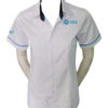 เสื้อเชิ้ต-แขนสั้น-สีขาว-ปักด้านซ้ายและแขนขวา shirt 07