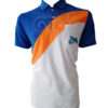 เสื้อโปโล-คอปก-ตัดต่อ-สี-ขาว-ส้ม-น้ำเงิน-อกซ้ายปัก-มีกระเป๋า-polo-33