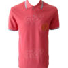 เสื้อโปโล-คอปก-สี-ชมพู-ปลายปกแขน-ขลิปฟ้าอ่อนสองเส้น polo-02