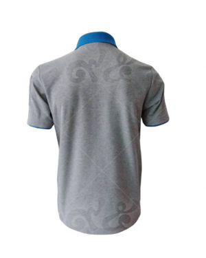 เสื้อโปโล-สี-เทา-คอปก-แขนจั้ม-สี-ฟ้า-ด้านหลัง-polo-19
