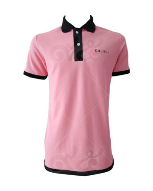 เสื้อโปโล-สีชมพู-คอปก-แขนจั้ม-สาบ-ชายเสื้อ-สีดำ-polo-32