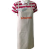 ผ้ากันเปื้อน สีขาว สกรีน กลางอก สีส้ม apron-3