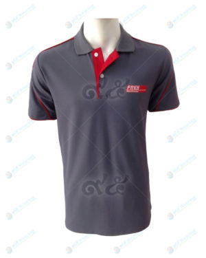 เสื้อโปโล-cvc-สีเทาอ่อน-ปักอกซ้าย-สาบซ่อนสีแดง-กุ้นไหล่-แขน-สีแดง-polo-65