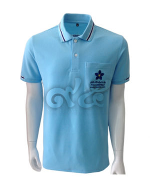 เสื้อโปโล-tc-สีฟ้า-แขนจั๊มครึ่งแขน-คอปกขลิบตัดต่อ-ขาว-น้ำเงิน-กระเป๋ามาตรฐาน-ปักอกซ้าย-42