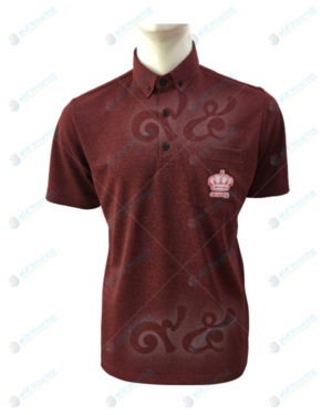 เสื้อโปโลสีแดงเลือดหมู-ผ้าทูโทน-top-dry-ปักอกซ้าย-polo-76