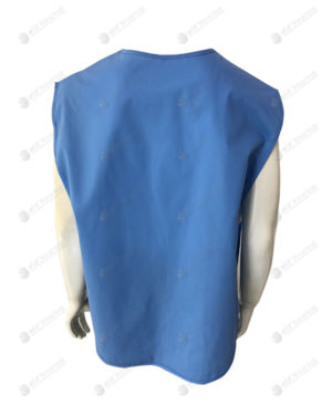 เสื้อกั๊กพนักงาน สีน้ำเงิน ด้านหลัง 02-1