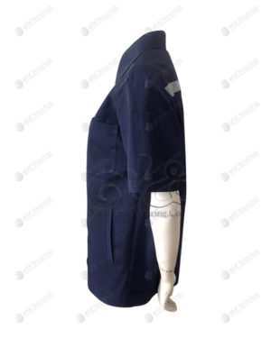 เสื้อช็อป 39 แขนสั้น สีกรมน้ำเงิน มีกระเป๋า ติดบั้งแขน ด้านข้าง