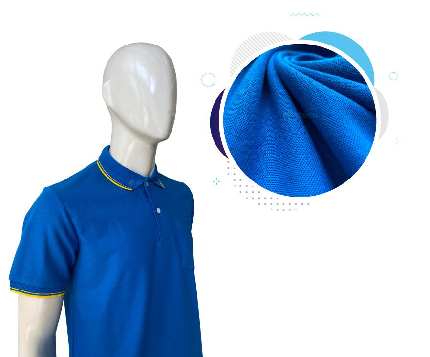 เสื้อโปโล-เนื้อผ้า-TC-สีฟ้า