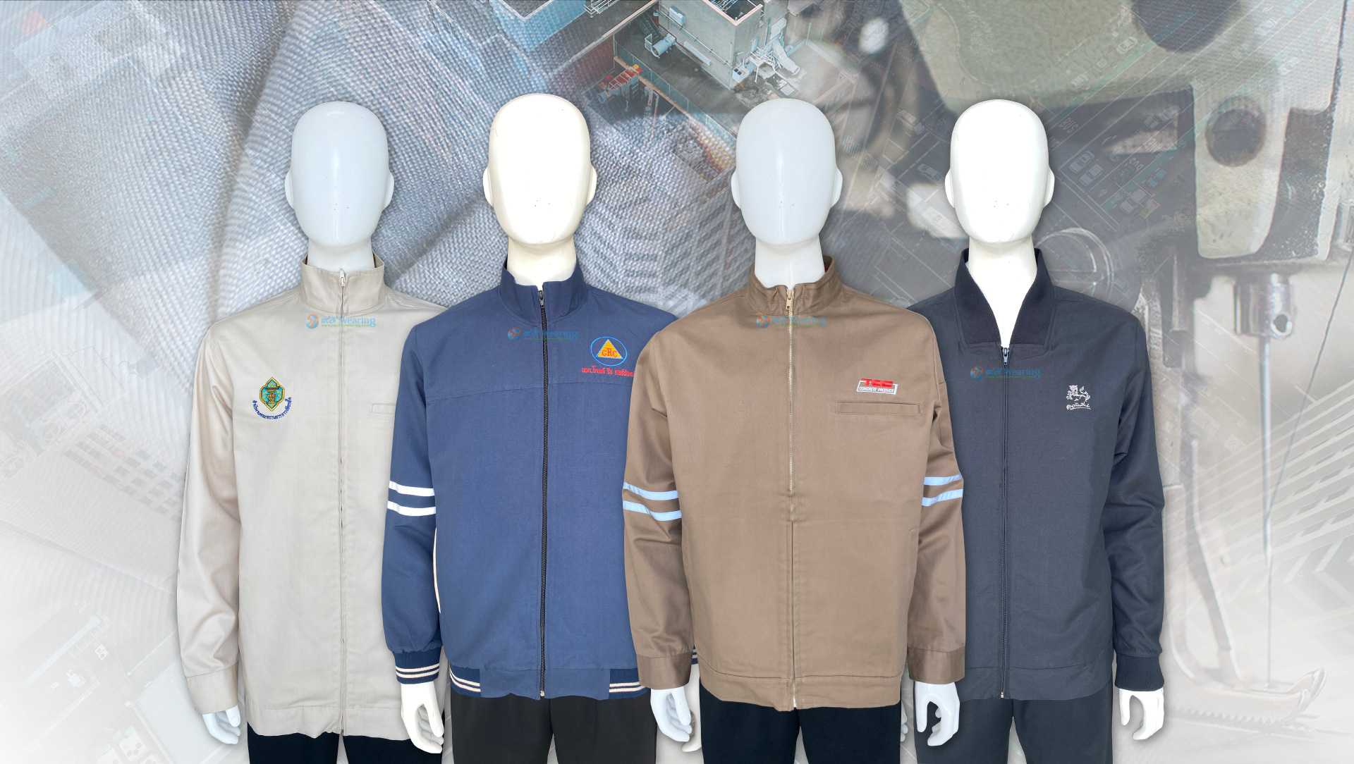 โรงงานผลิตเสื้อแจ็คเก็ต-ราคาส่ง-สั่งตัดได้ทุกแบบ-พร้อมปัก-สกรีน