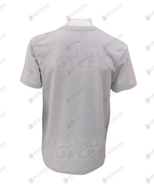 เสื้อยืด คอกลม สีเทาอ่อน สกรีน ด้านหลัง no.75