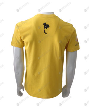 เสื้อยืด คอกลม สีเหลือง สกรีน ด้านหลัง no.61