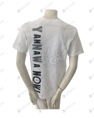 เสื้อยืด สีขาว สกรีน ด้านหลัง no.42