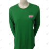 เสื้อยืดคอกลม คนงาน แขนยาว สีเขียว สกรีน no.26