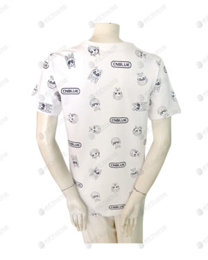 เสื้อยืดคอกลม สีขาว สกรีน ด้านหลัง no.27