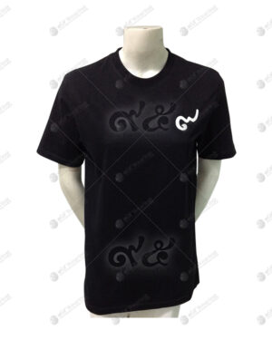 เสื้อยืดคอกลม สีดำ สกรีน no.38