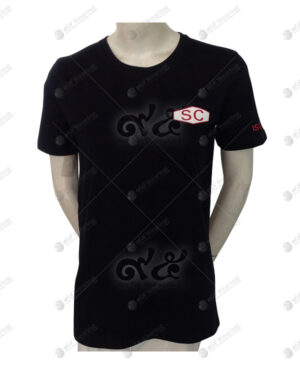 เสื้อยืดคอกลม สีดำ สกรีน no.39