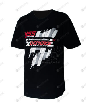 เสื้อยืดคอกลม สีดำ สกรีน no.65