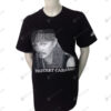 เสื้อยืดคอกลม สีดำ สกรีน no.68