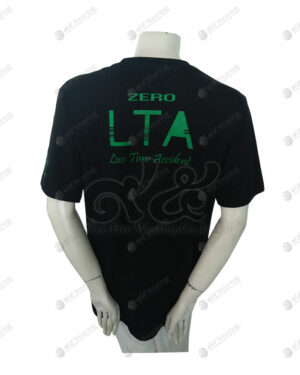 เสื้อยืดคอกลม สีดำ สกรีน ด้านหลัง no.63