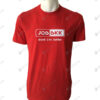 เสื้อยืดคอกลม สีแดง สกรีน no.86